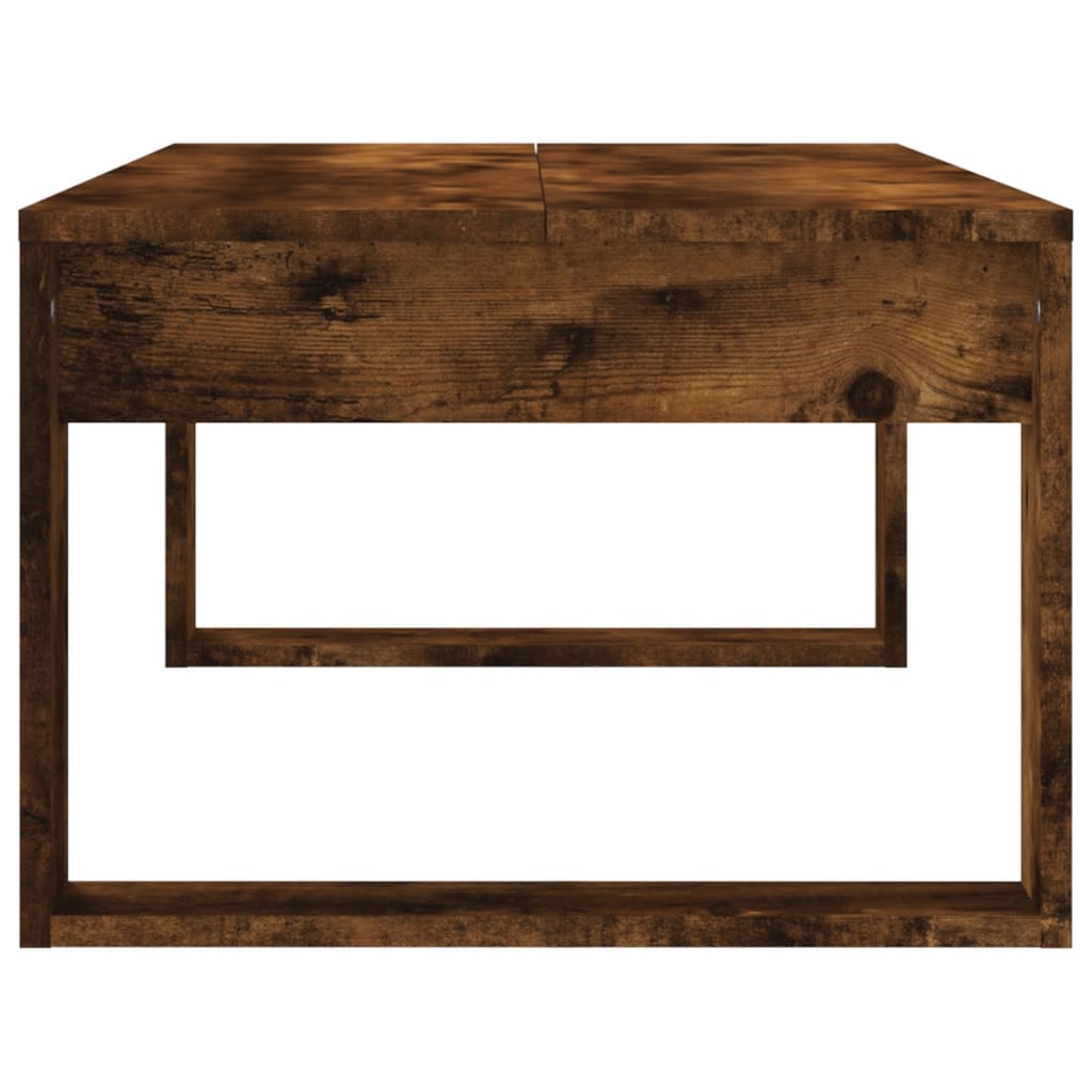 füstös tölgy színű szerelt fa dohányzóasztal 102x50x35 cm