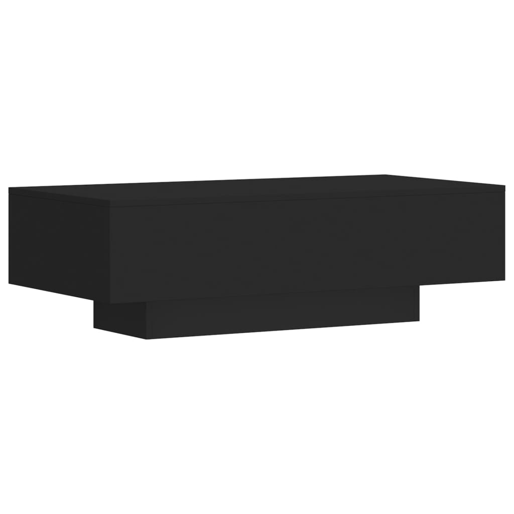 fekete szerelt fa dohányzóasztal 100x49,5x31 cm