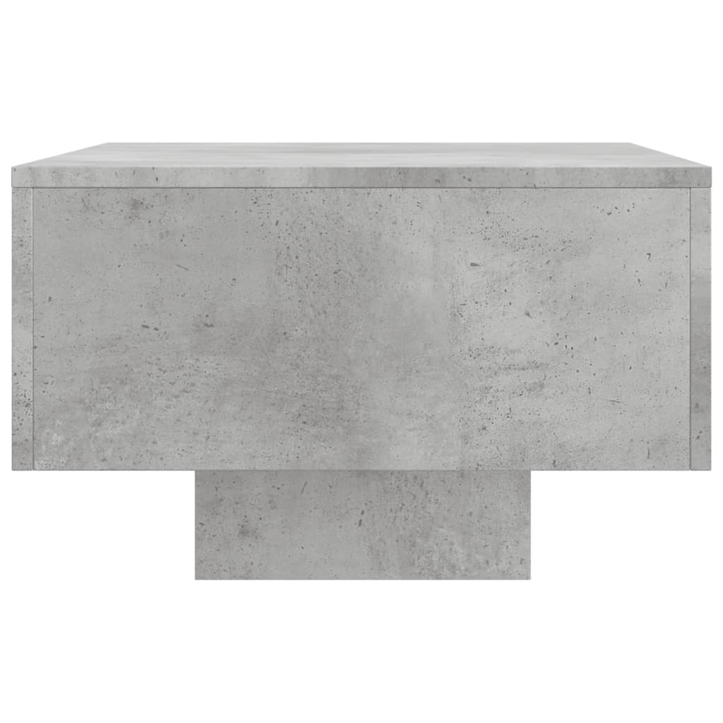 betonszürke szerelt fa dohányzóasztal 100x49,5x31 cm