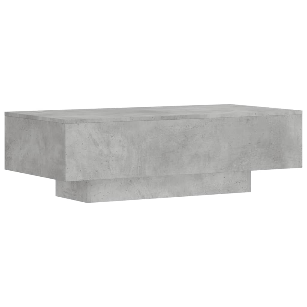 betonszürke szerelt fa dohányzóasztal 100x49,5x31 cm