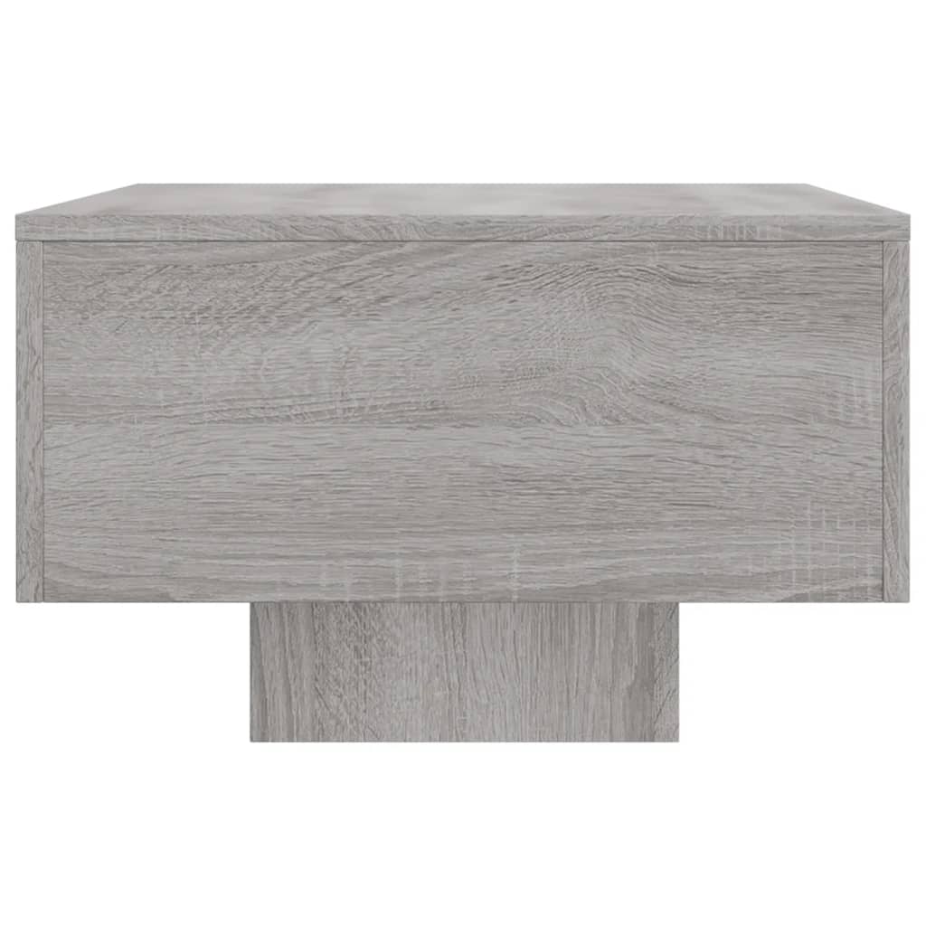 szürke sonoma szerelt fa dohányzóasztal 100x49,5x31 cm