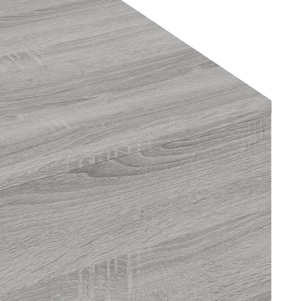szürke sonoma szerelt fa dohányzóasztal 100x49,5x31 cm