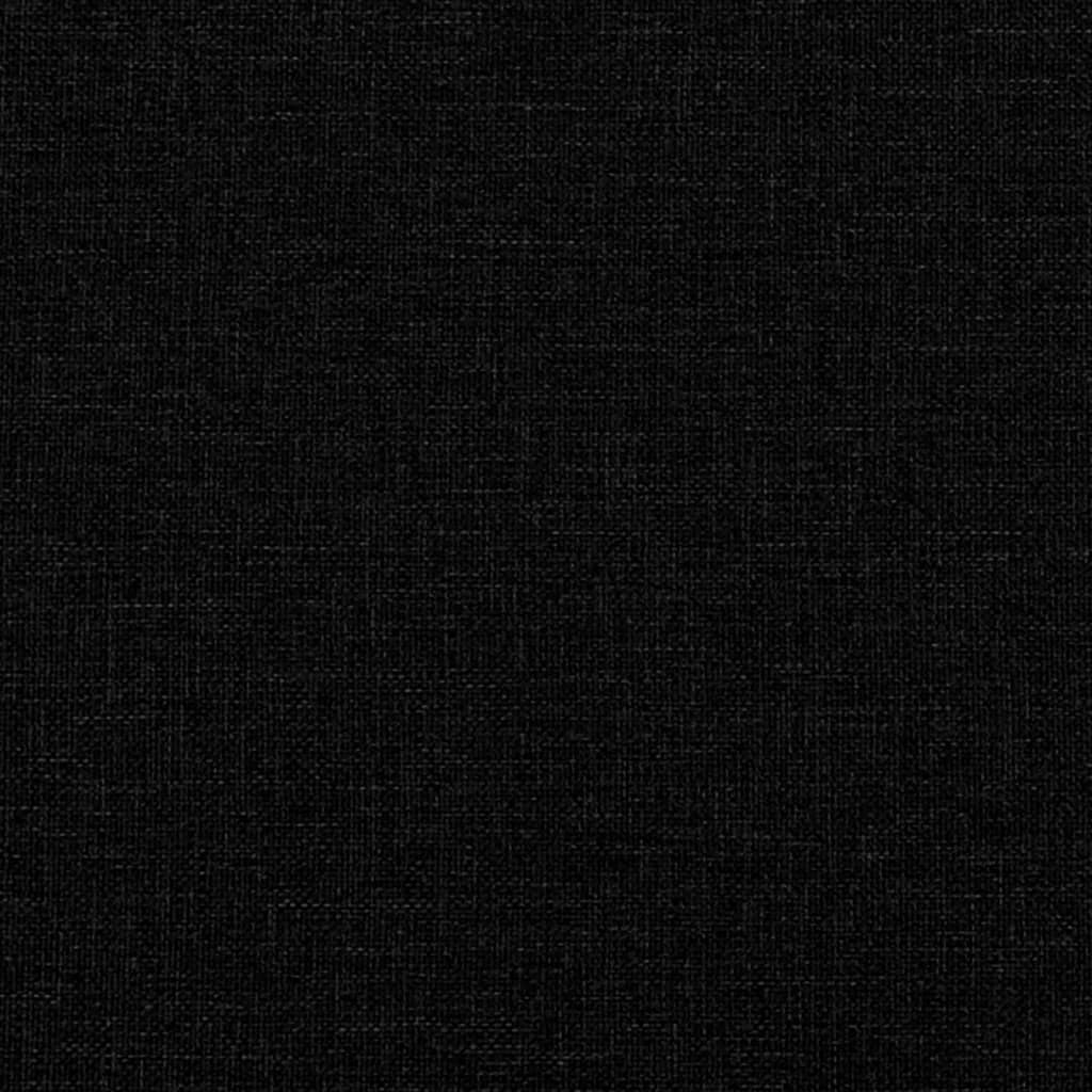 fekete szövet kanapéágy 90 x 200 cm
