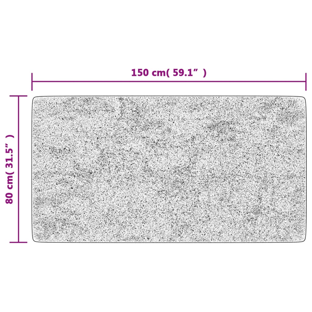 többszínű mosható csúszásgátló szőnyeg 80 x 150 cm