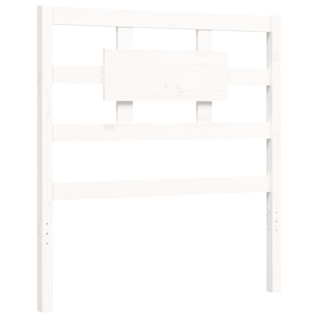 fehér tömör fenyőfa ágy matrac nélkül 90 x 200 cm