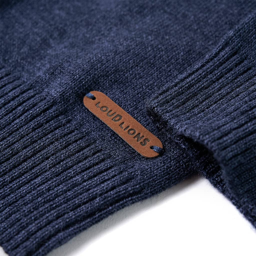 Gyerek pulóver kötött Navy 116