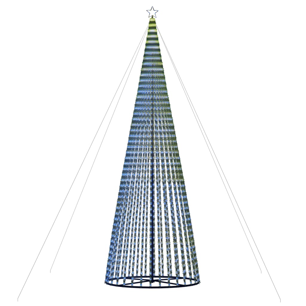 kék LED karácsonyfa 1544 LED 500 cm