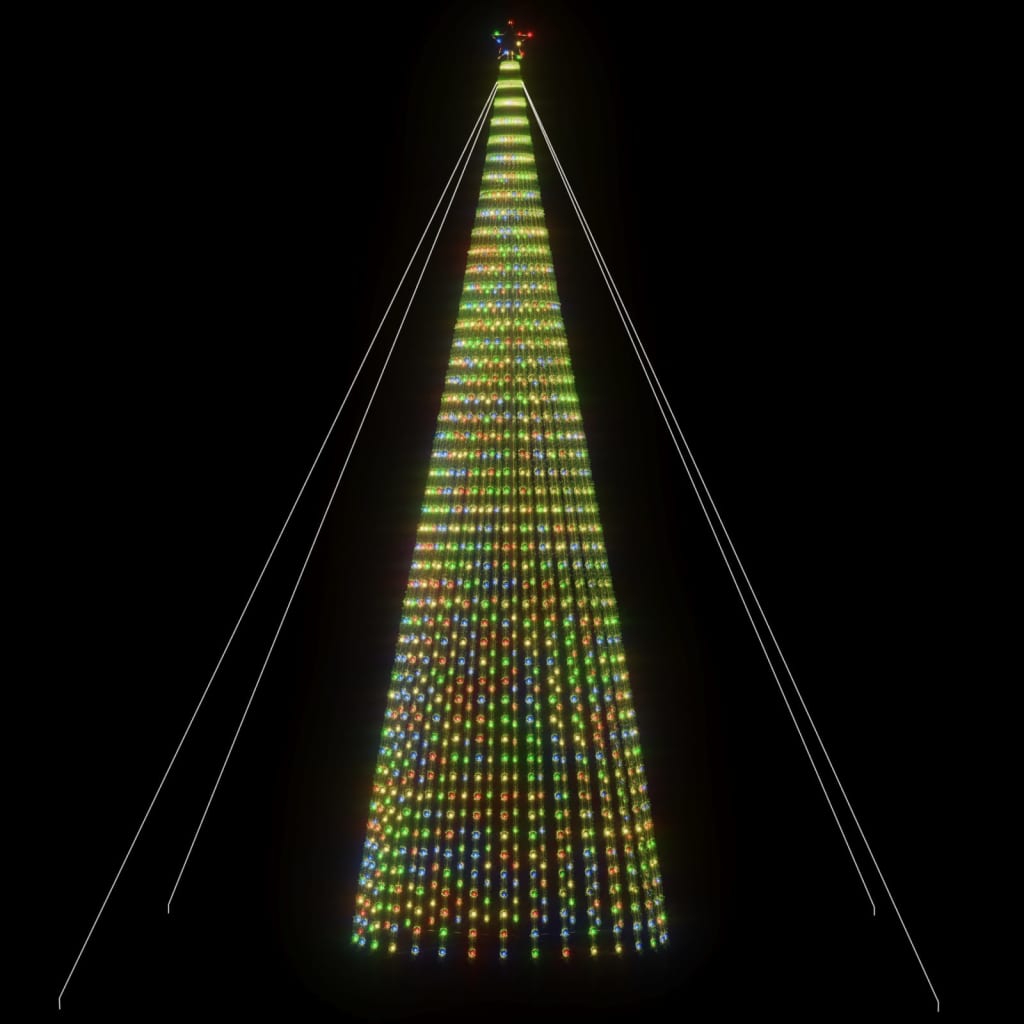 színes LED karácsonyfa 1544 LED 500 cm