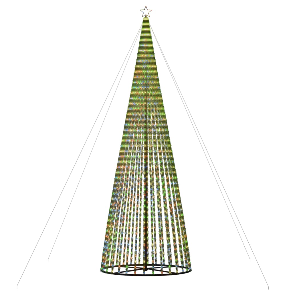 színes LED karácsonyfa 1544 LED 500 cm