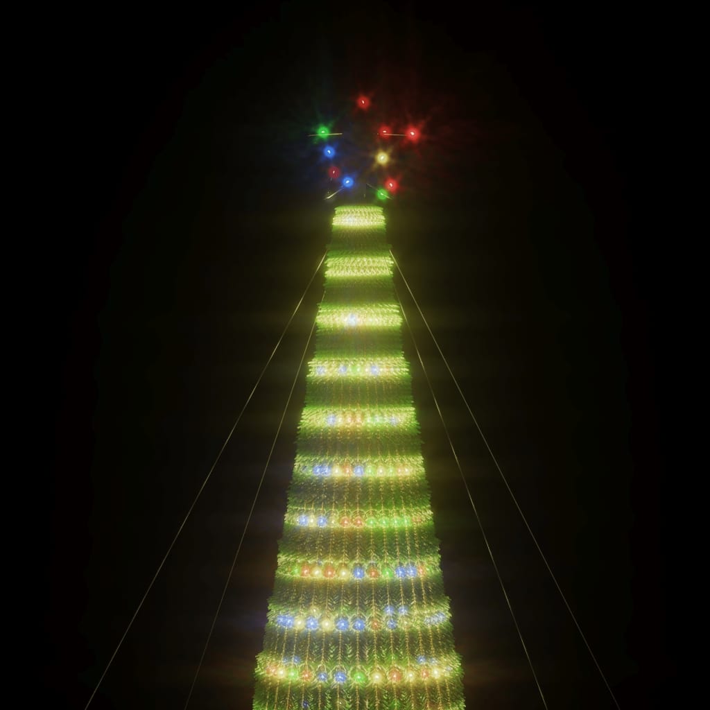 színes LED karácsonyfa 1544 LED 500 cm