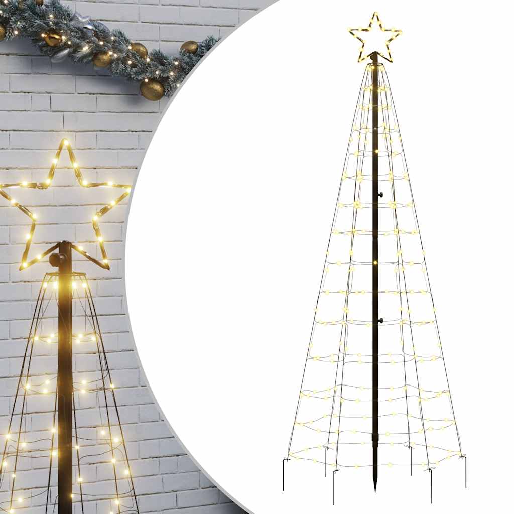 meleg fehér LED karácsonyfa tüskékkel 220 LED 180 cm