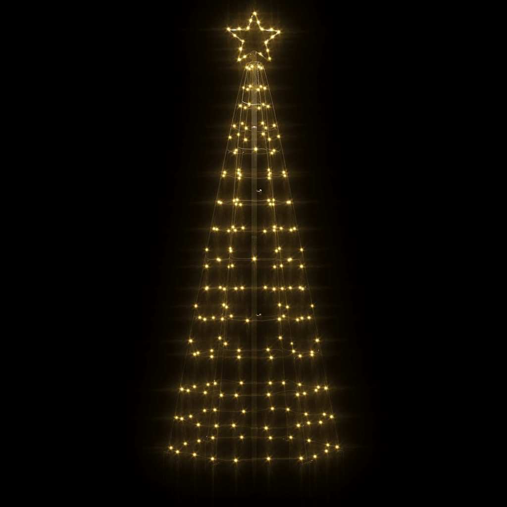meleg fehér LED karácsonyfa tüskékkel 220 LED 180 cm
