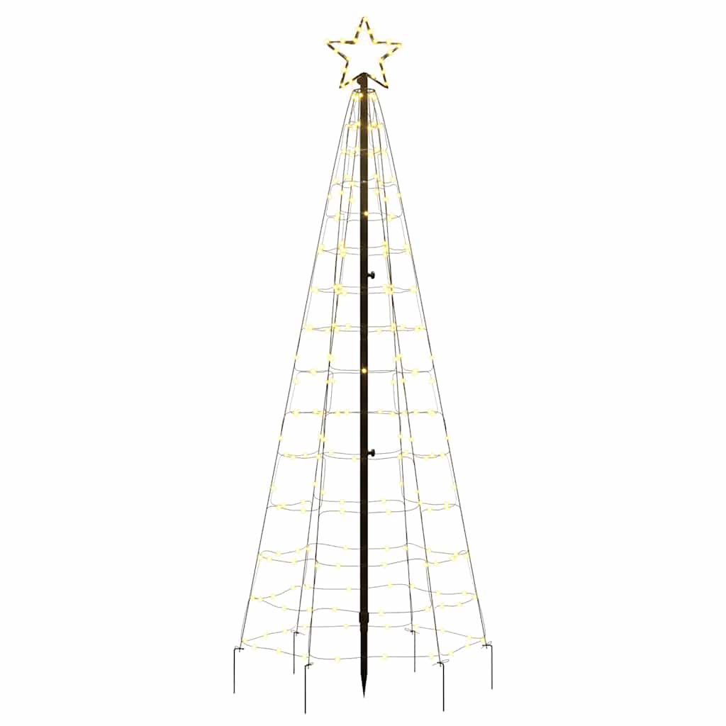 meleg fehér LED karácsonyfa tüskékkel 220 LED 180 cm