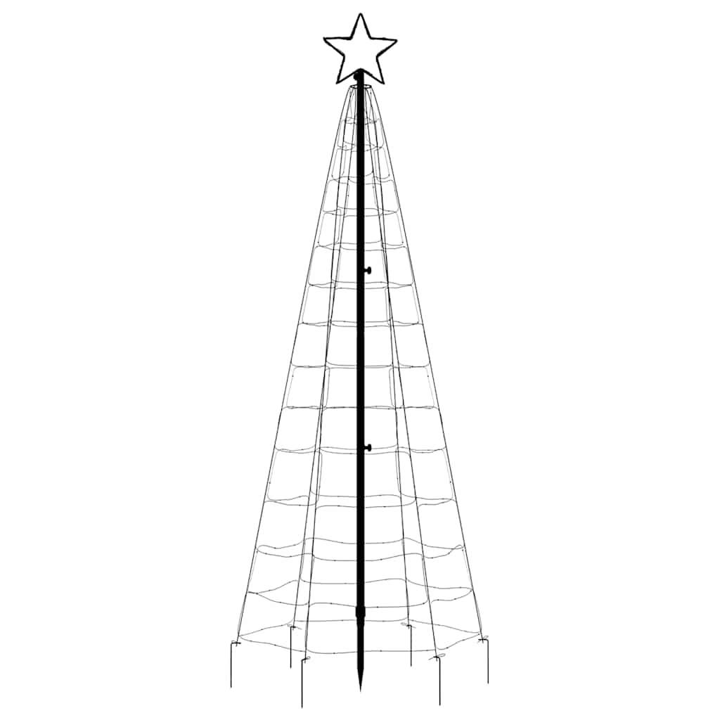 kék LED karácsonyfa tüskékkel 220 LED 180 cm