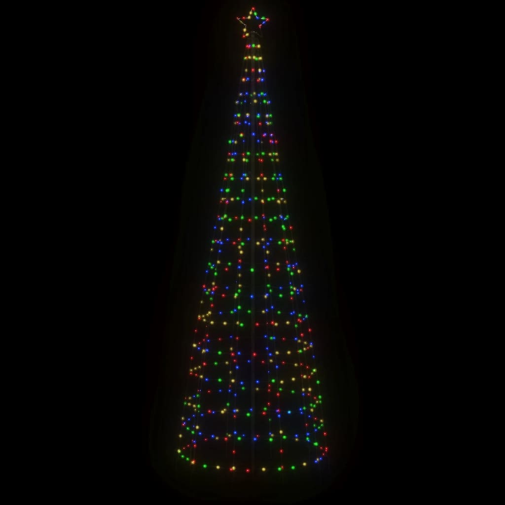 színes LED karácsonyfa tüskékkel 570 LED 300 cm