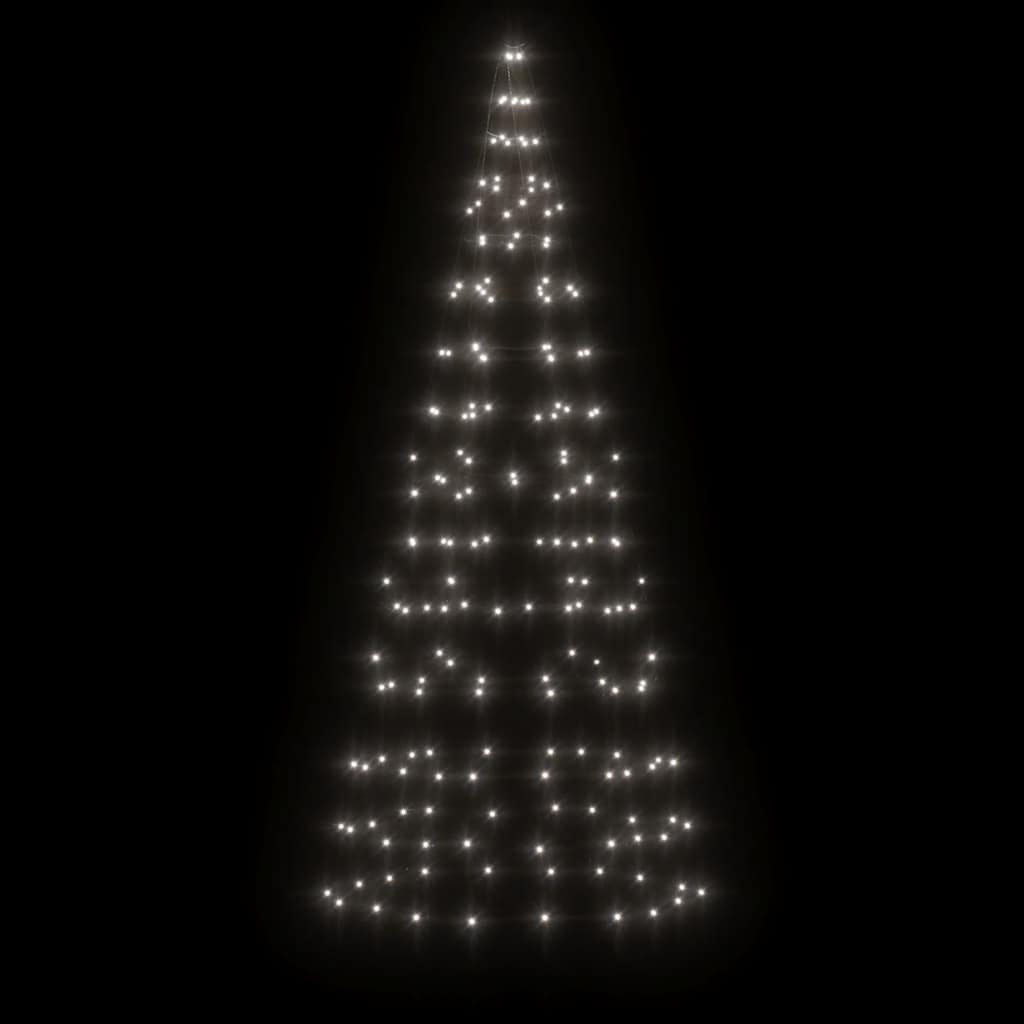 hideg fehér LED karácsonyfa zászlórúdra 200 LED 180 cm