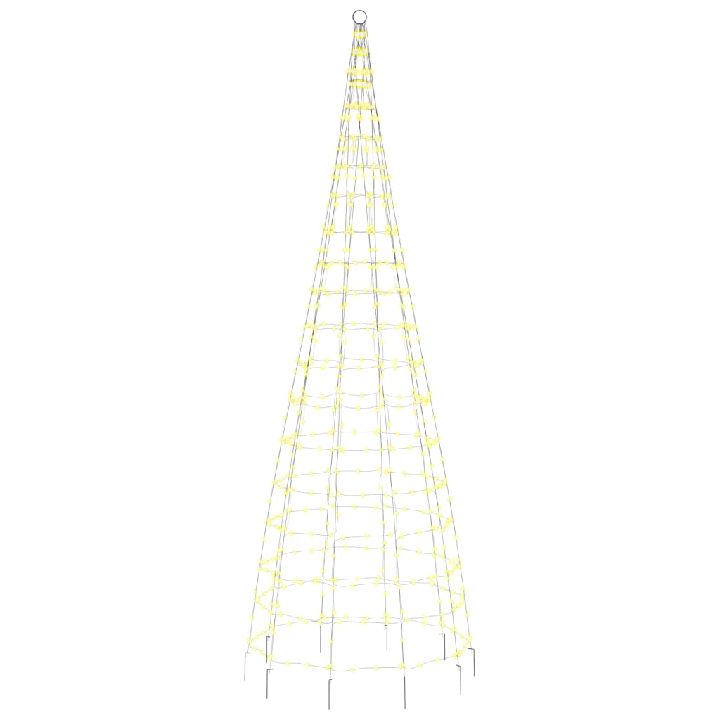 meleg fehér LED karácsonyfa zászlórúdra 550 LED 300 cm