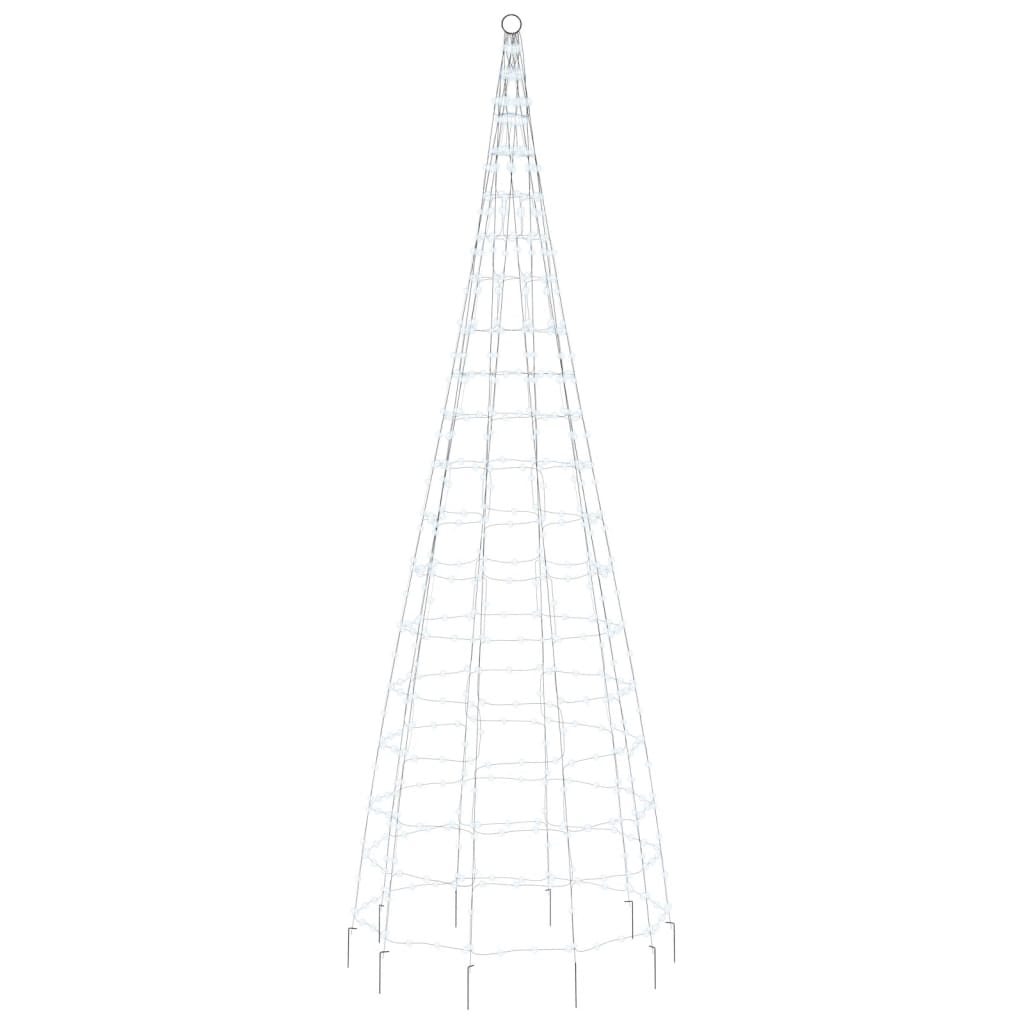 hideg fehér LED karácsonyfa zászlórúdra 550 LED 300 cm