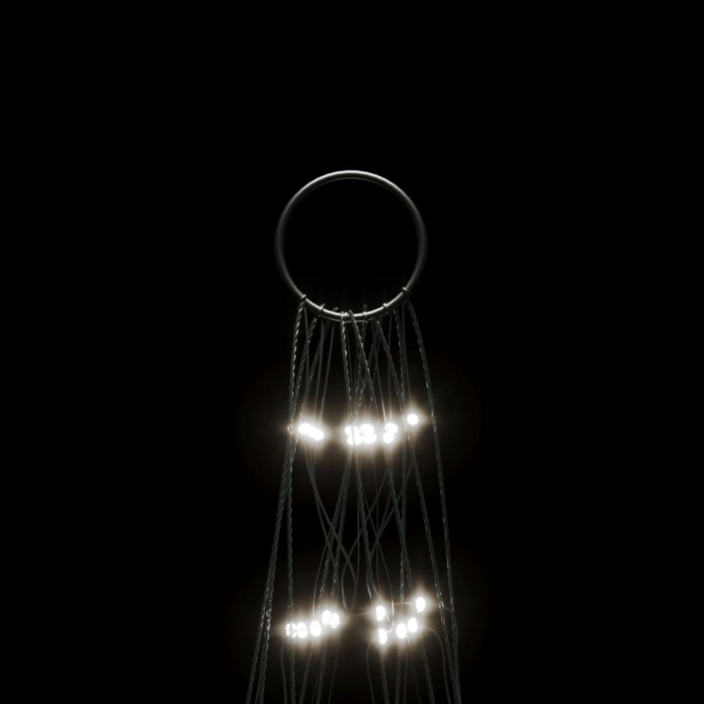 hideg fehér LED karácsonyfa zászlórúdra 550 LED 300 cm
