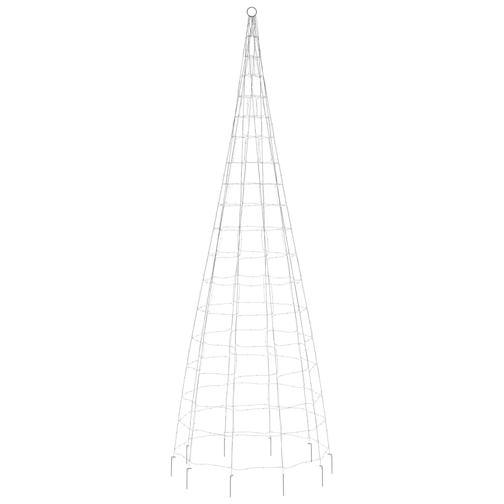 színes LED karácsonyfa zászlórúdra 550 LED 300 cm