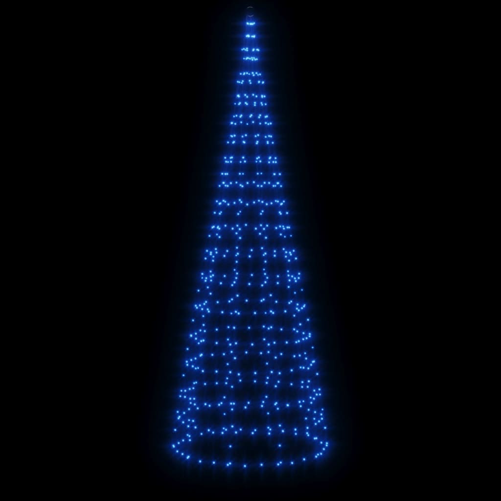 kék LED karácsonyfa zászlórúdra 550 LED 300 cm