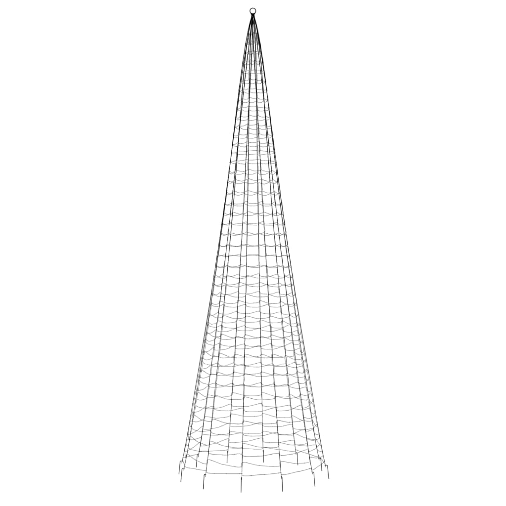 színes LED karácsonyfa zászlórúdra 1534 LED 500 cm