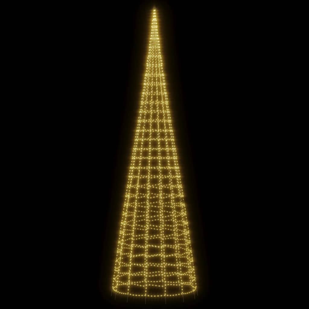 meleg fehér LED karácsonyfa zászlórúdra 3000 LED 800 cm