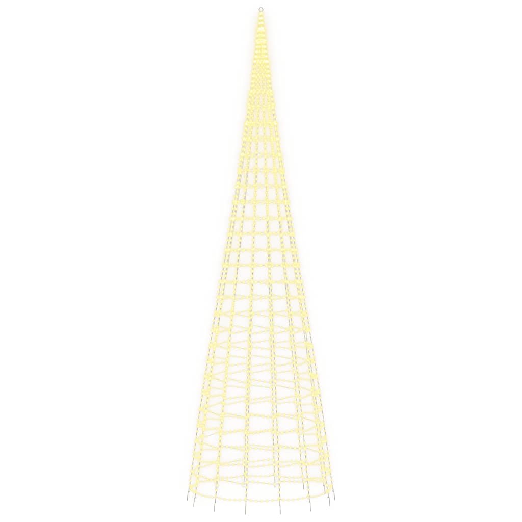 meleg fehér LED karácsonyfa zászlórúdra 3000 LED 800 cm