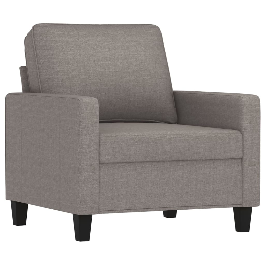tópszínű szövet kanapéfotel lábtartóval 60 cm