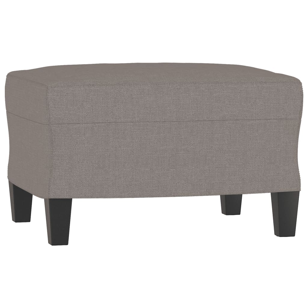 tópszínű szövet kanapéfotel lábtartóval 60 cm