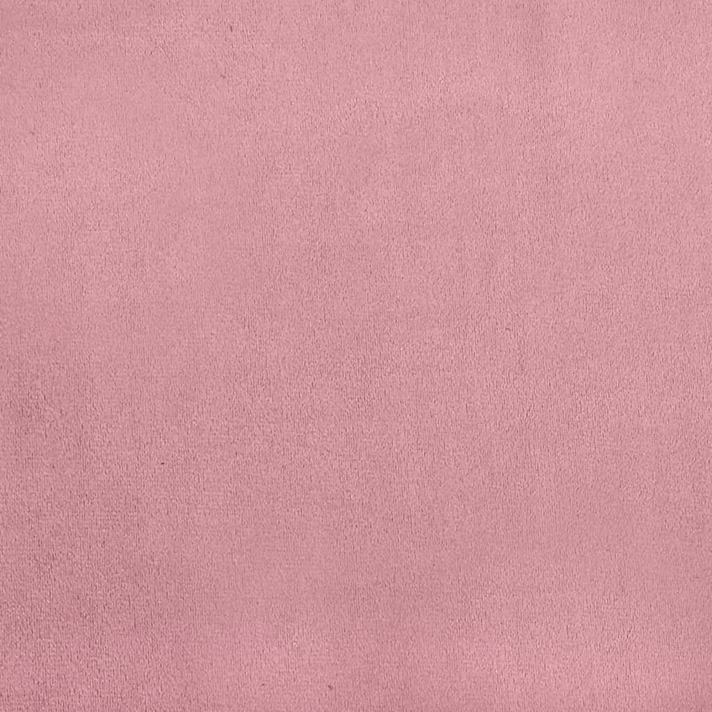 4 részes rózsaszín bársony ülőgarnitúra párnákkal
