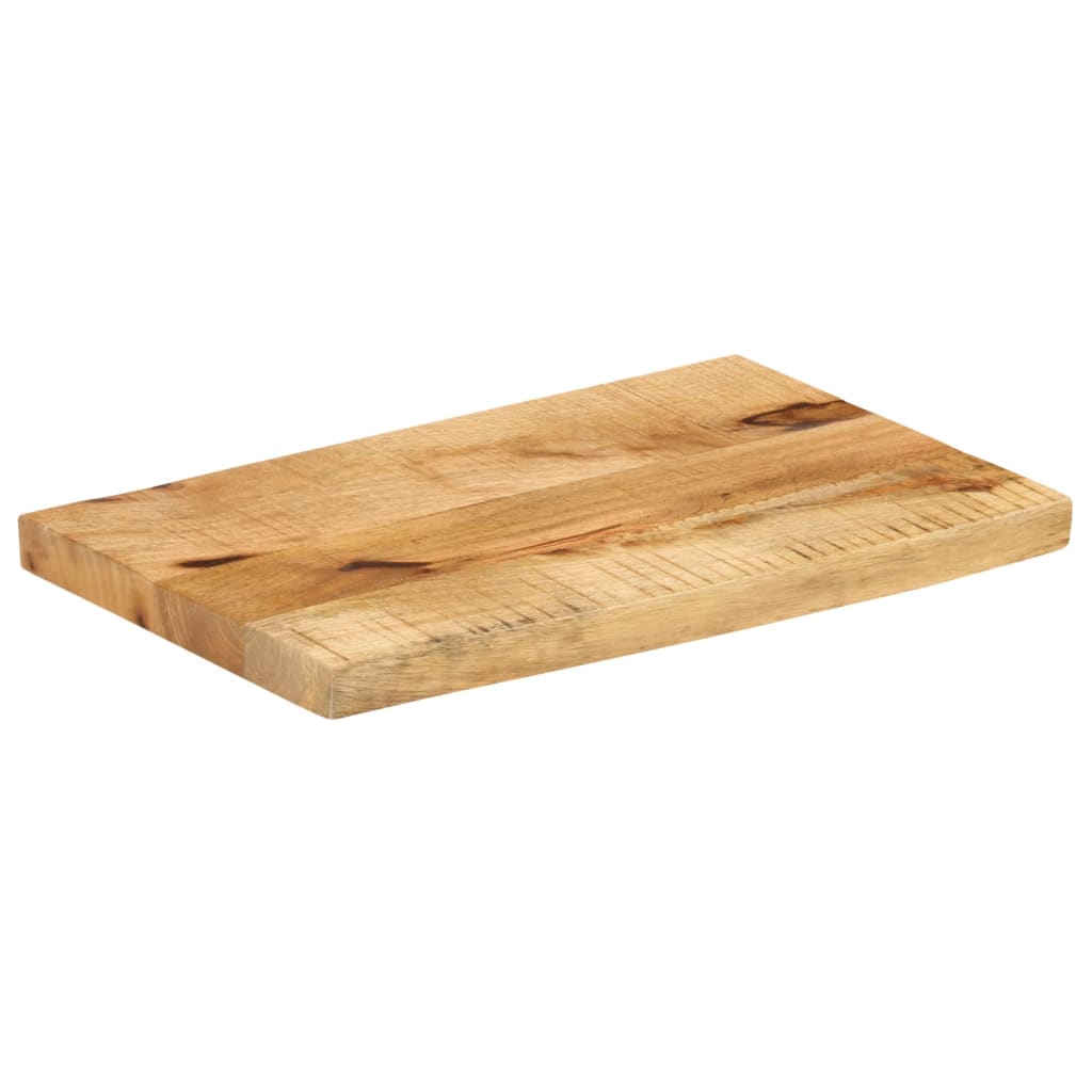 tömör nyers mangófa természetes élű asztallap 50 x 20 x 2,5 cm