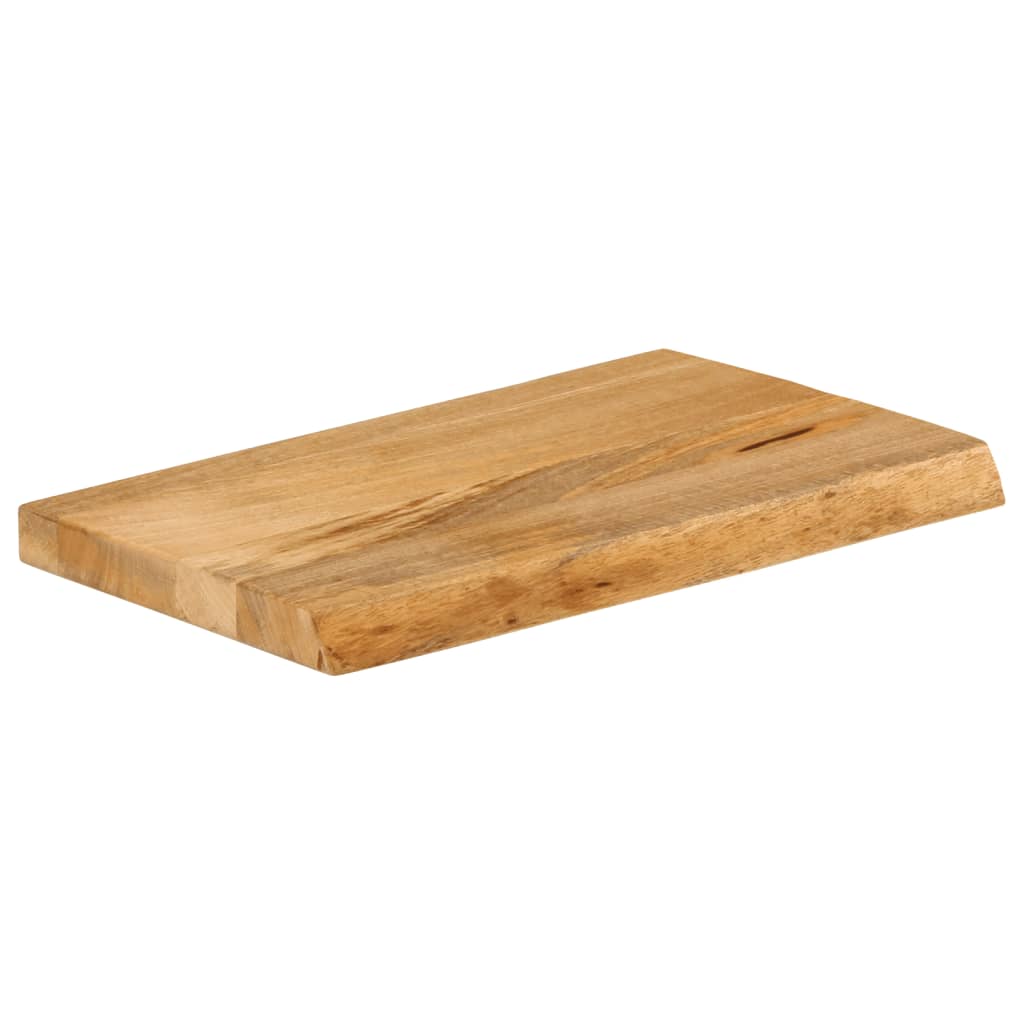 tömör mangófa természetes élű asztallap 40 x 20 x 2,5 cm