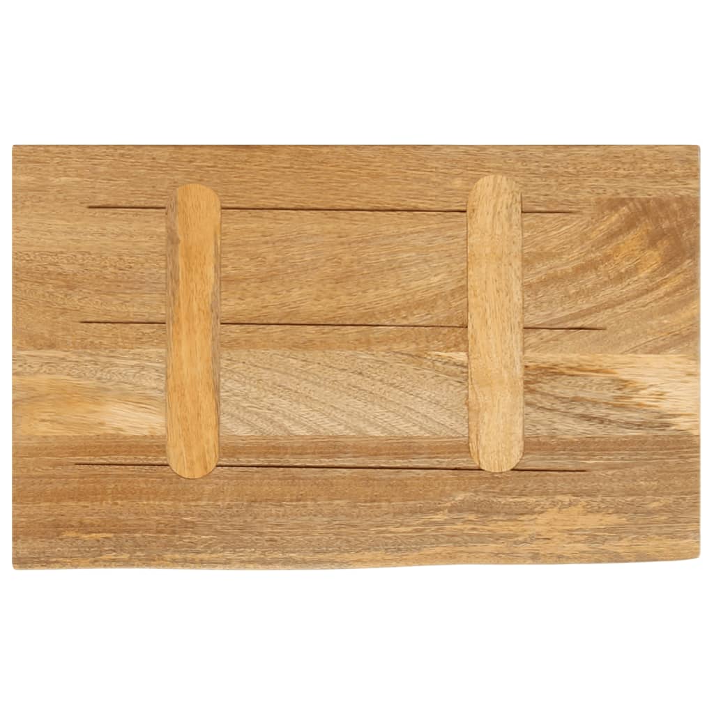tömör mangófa természetes élű asztallap 40 x 20 x 2,5 cm