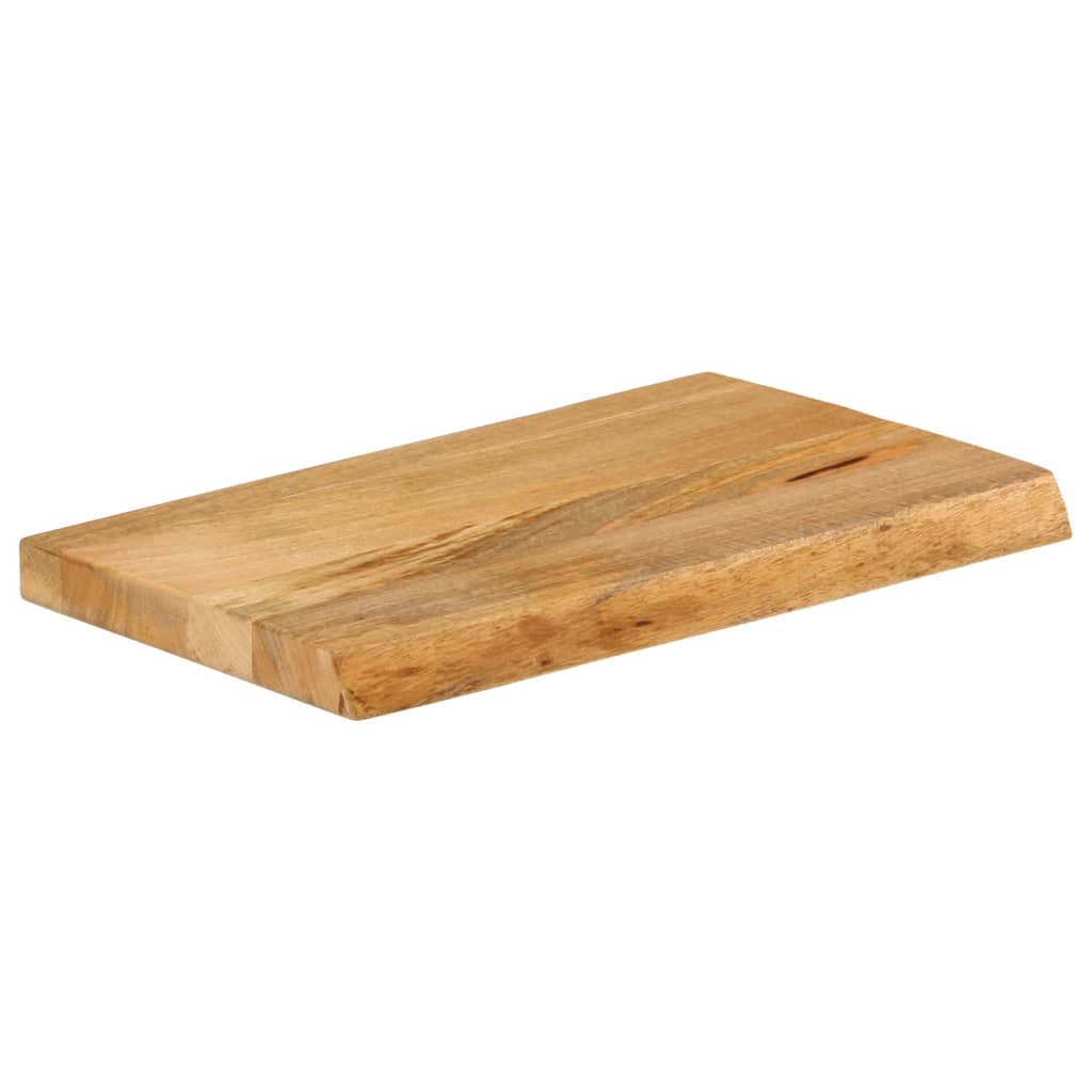 tömör mangófa természetes élű asztallap 50 x 20 x 2,5 cm