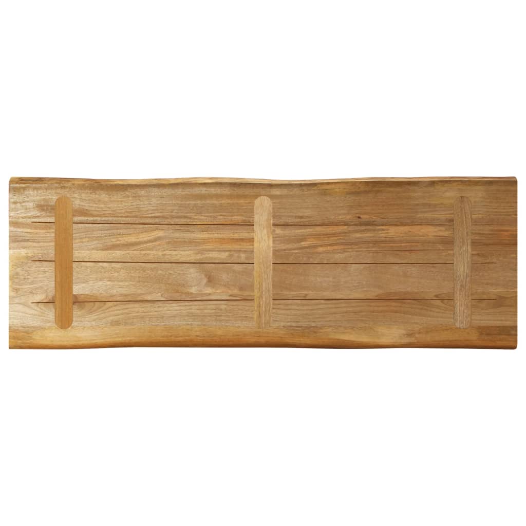 tömör nyers mangófa természetes élű asztallap 110 x 40 x 2,5 cm