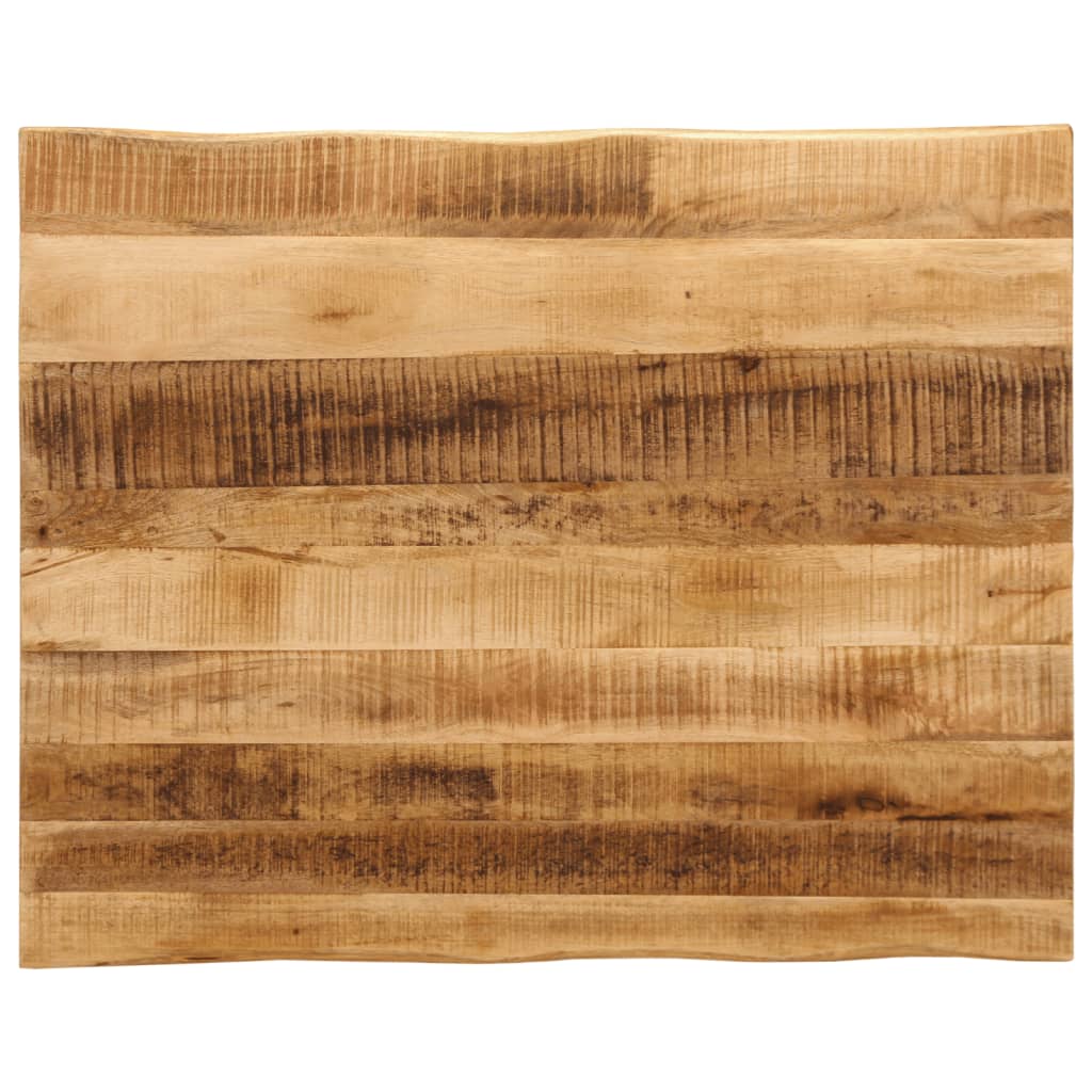 tömör nyers mangófa természetes élű asztallap 100 x 80 x 2,5 cm