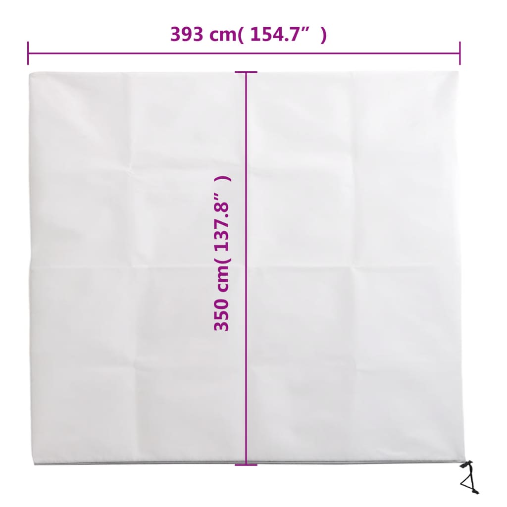 10 db növényvédő huzat cipzárral 70 g/m² 3,93 x 3,5 m