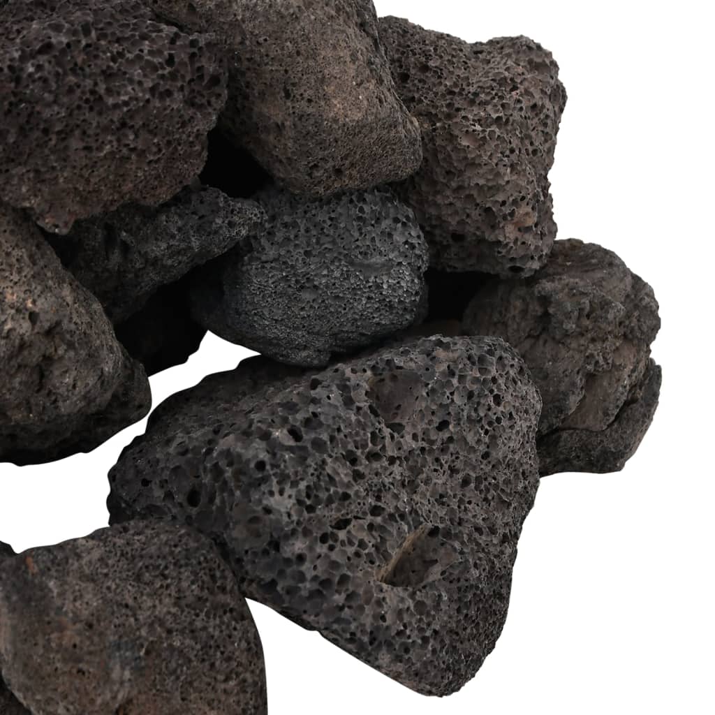 fekete vulkanikus kőzetek 5-8 cm 10 kg