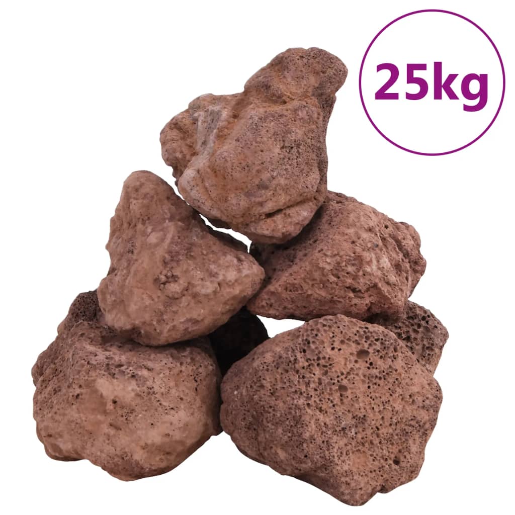 piros vulkanikus kőzetek 10-30 cm 25 kg