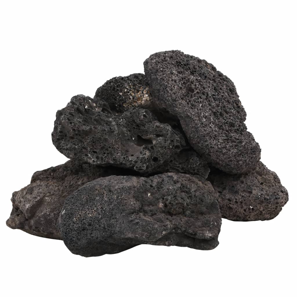 fekete vulkanikus kőzetek 10-30 cm 10 kg