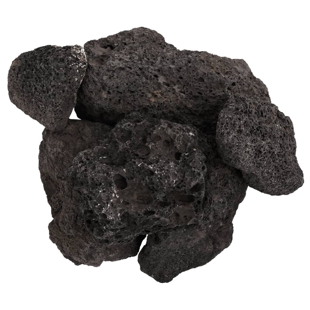 fekete vulkanikus kőzetek 10-30 cm 10 kg
