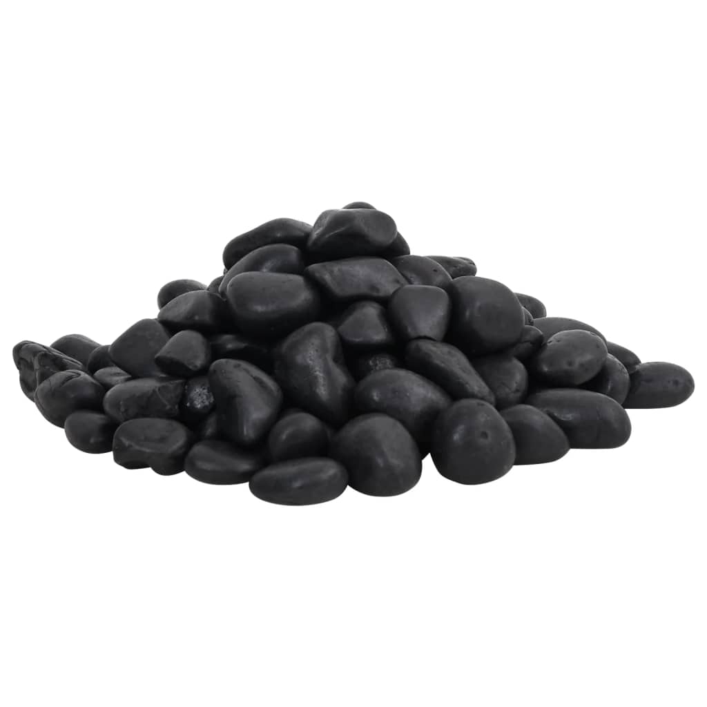 25 kg fekete csiszolt kavics 2-5 cm