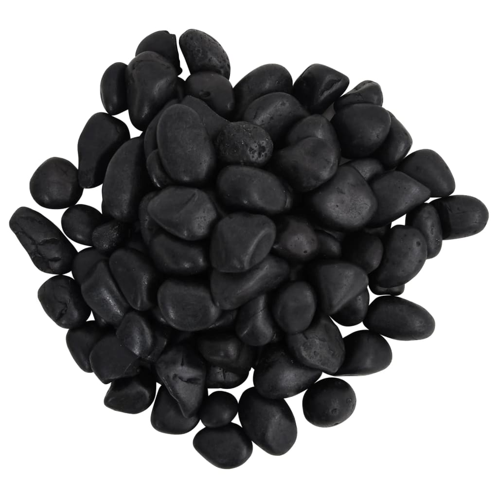 25 kg fekete csiszolt kavics 2-5 cm