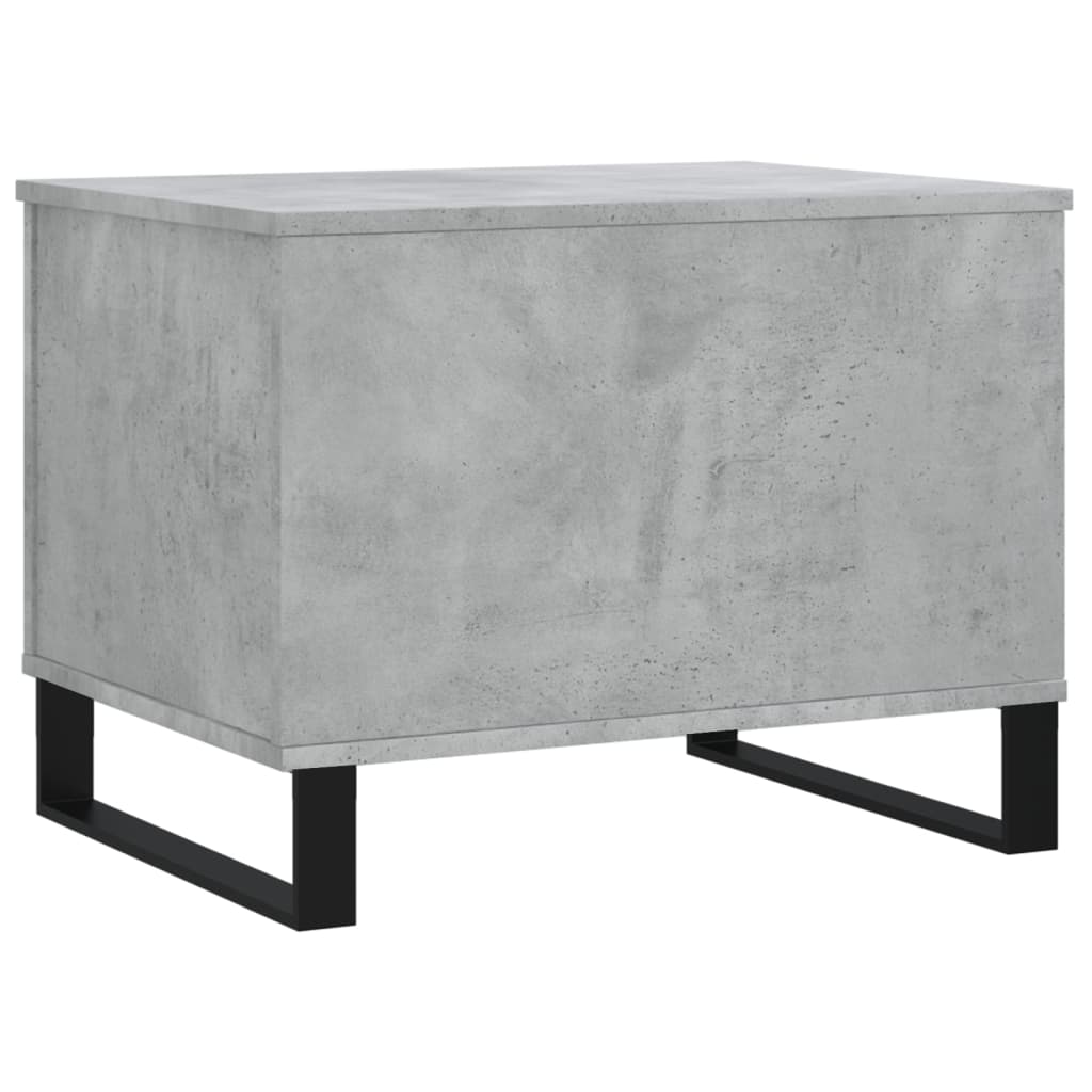 betonszürke szerelt fa dohányzóasztal 60 x 44,5 x 45 cm