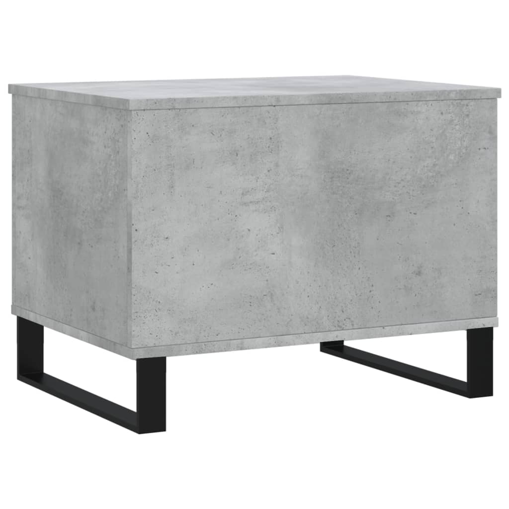 betonszürke szerelt fa dohányzóasztal 60 x 44,5 x 45 cm