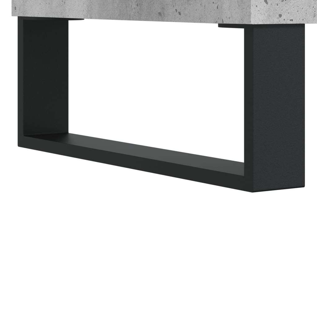 betonszürke szerelt fa dohányzóasztal 60 x 44,5 x 45 cm
