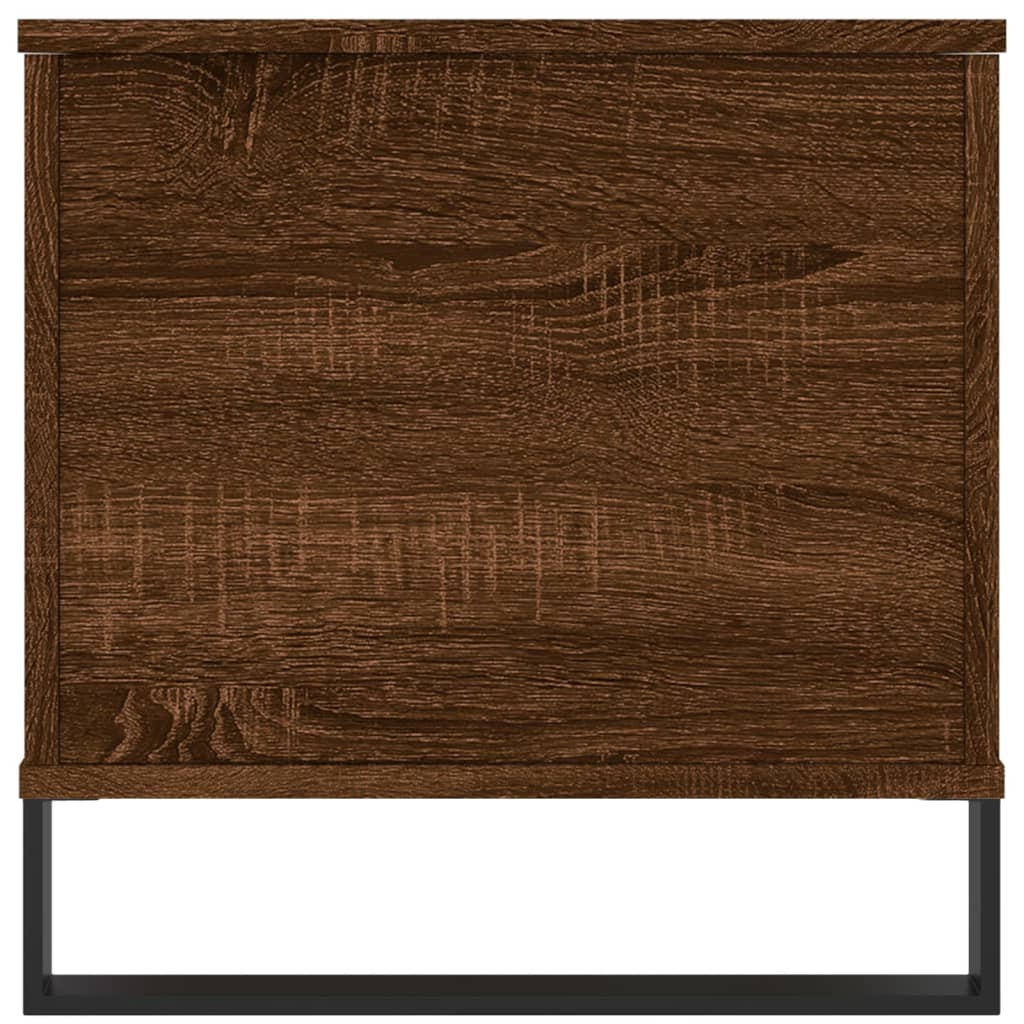 barna tölgyszínű szerelt fa dohányzóasztal 90x44,5x45 cm