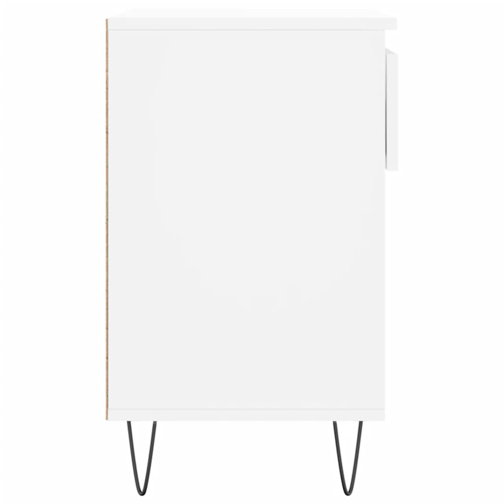 fehér szerelt fa cipősszekrény 70x36x60 cm