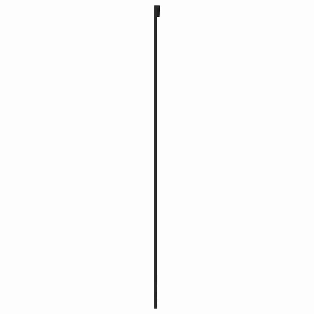 fekete edzett üveg és alumínium tolóajtó 102,5 x 205 cm